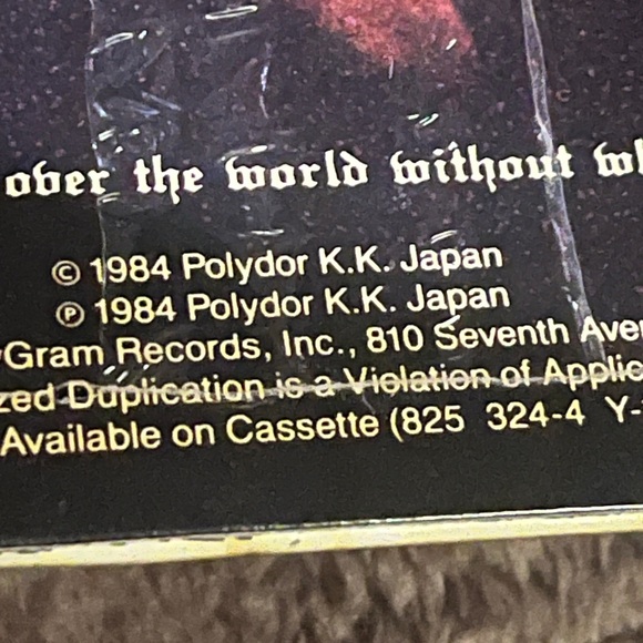 Yngwie J. Malmsteen -Rising Force 1st Sterling original in Shrink. Vinyl Rec. - Picture 4 of 6